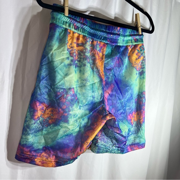 ADIDAS Originals Allover Print Mesh Basketball Shorts Mens SMALL Tye Dye - Picture 4 of 16